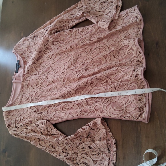 Adrianna Papell Pastel Lace Shirt - Picture 5 of 7